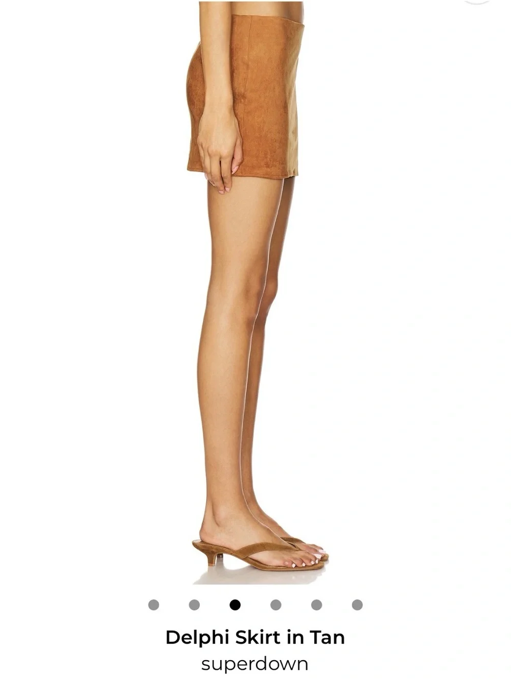 superdown Delphi Suede Mini Skirt - Tan
